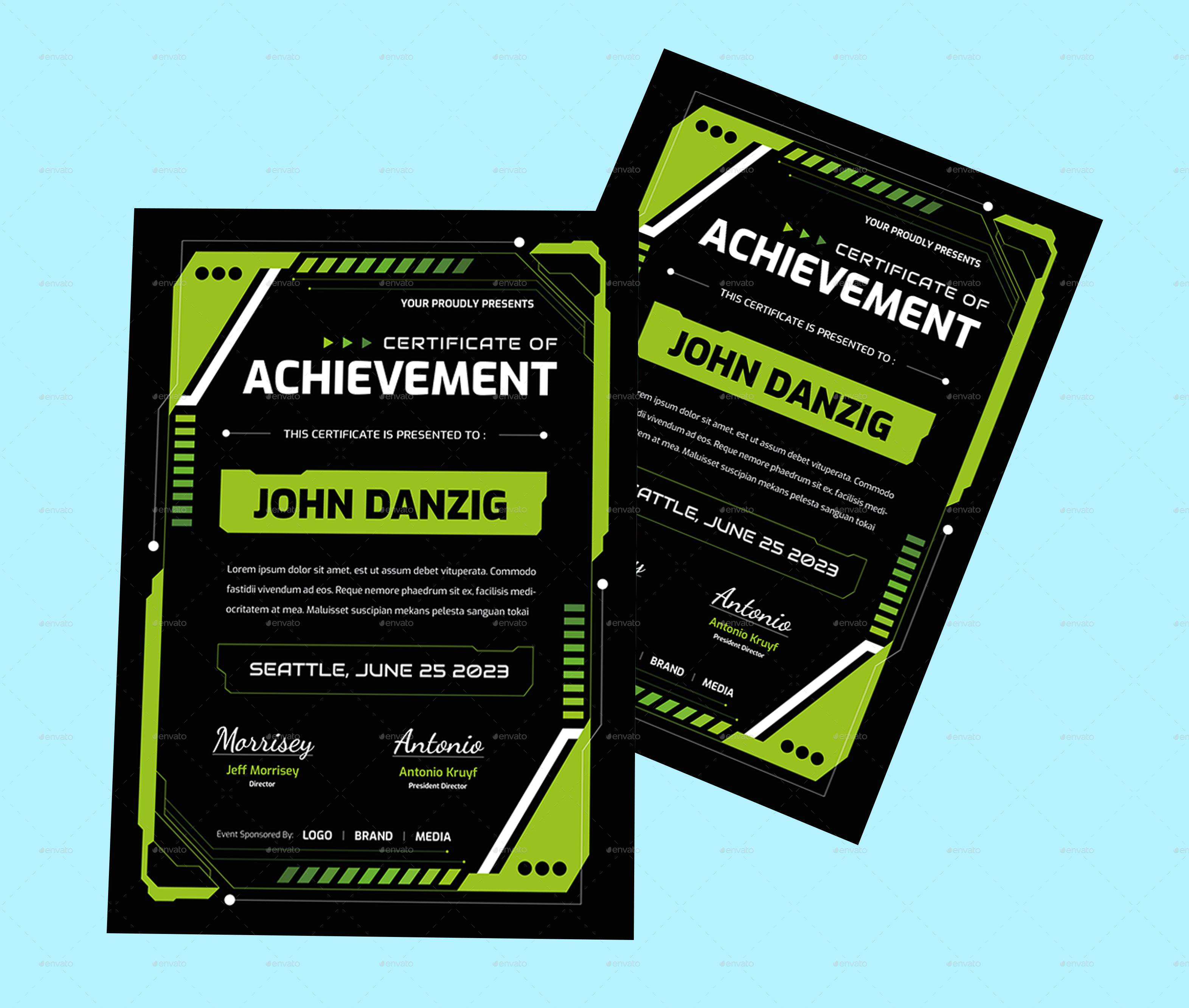 Modern Esports Certificate, Print Templates GraphicRiver